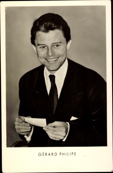 Ak Schauspieler Gérard Philipe, Portrait