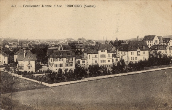 Ak Fribourg Freiburg Stadt Schweiz, Pensionnat Jeanne d'Arc