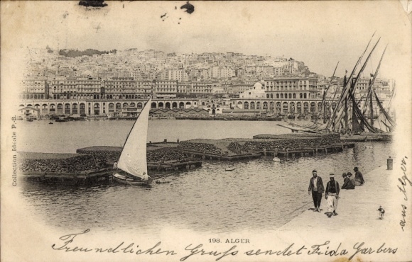 Ak Algier Alger Algerien, Hafenidyll