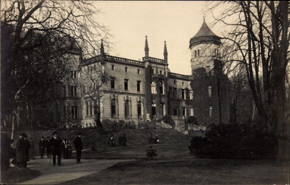 Foto Ak Hamburg Altona Oevelgönne, Donner'sches Schloss, Frühjahr 1913