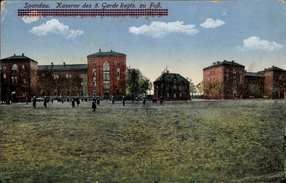 Ak Berlin Spandau, Kaserne des 5. Garde Regiments zu Fuß