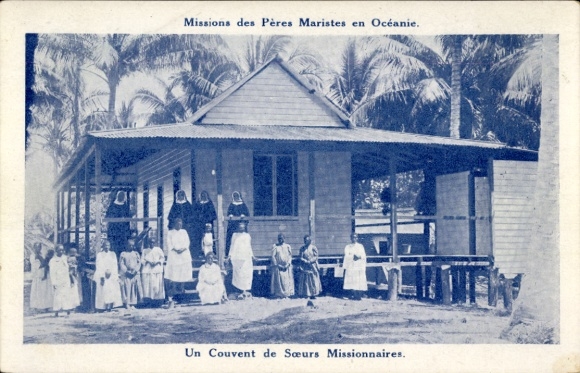 Ak Ozeanien, Missions des Pères Maristes, Couvent de Soeurs Missionnaires