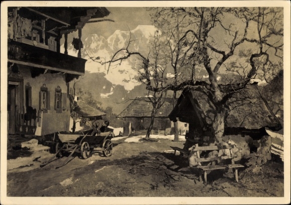 Künstler Ak Kempf Hartenkampf, G. Th., Um Ostern, HDK 396