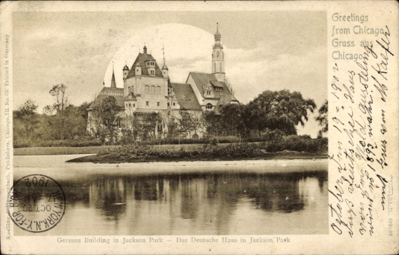 Ak Chicago Illinois USA, Deutsches Haus in Jackson Park