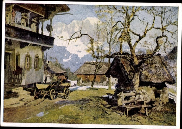 Künstler Ak Kempf Harlenkampf, Um Ostern, HDK 260