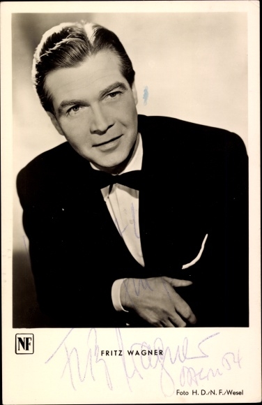 Ak Schauspieler Fritz Wagner, Portrait, Autogramm