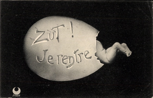 Ak Le Tour du Monde dans un Oeuf, Zut! Je rentre