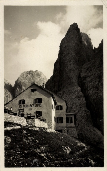 Ak Bergamo Alta Lombardia, Rifugio Bergamo