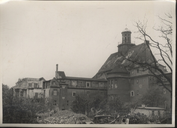 Original Foto Berlin Treptow, Rathaus in der Baumschulenstraße, um 1947